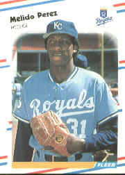 1988 Fleer Baseball Cards      265     Melido Perez RC